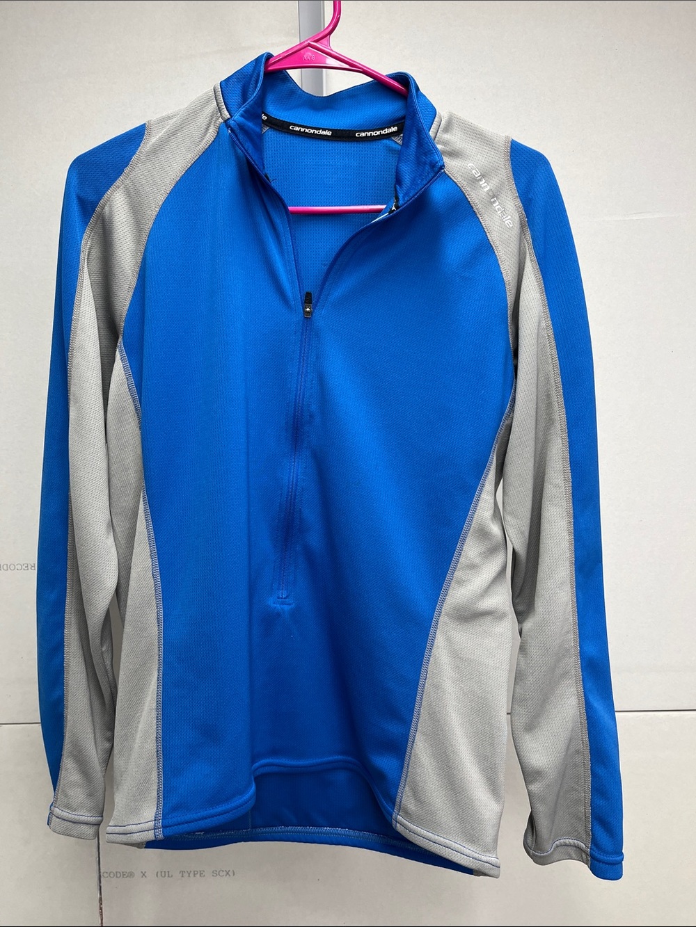 Cannondale Men’s Blue & Gray Lightweight Cycling Shirt Jacket Medium